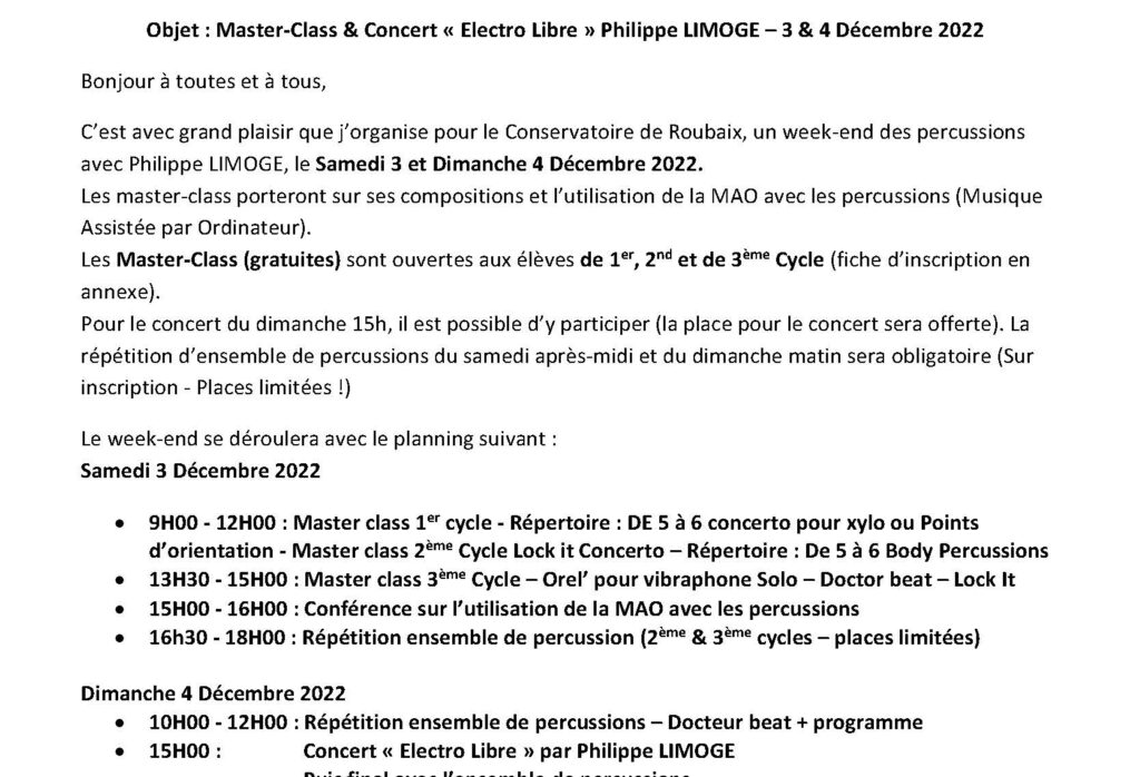 3/4 décembre 2022 – Roubaix